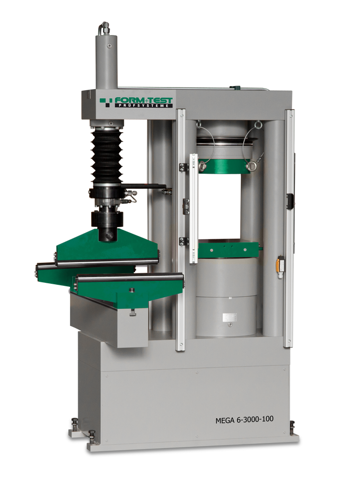 MEGA 6-3000-100 típusú kombinált nyomó-és hajlításvizsgáló gép